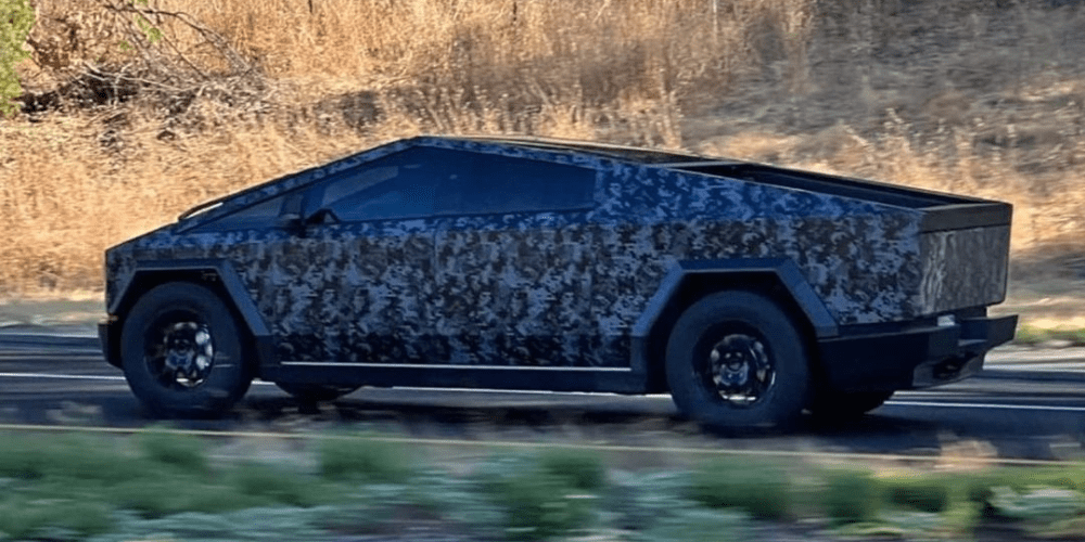 tesla cybertruck camouflage